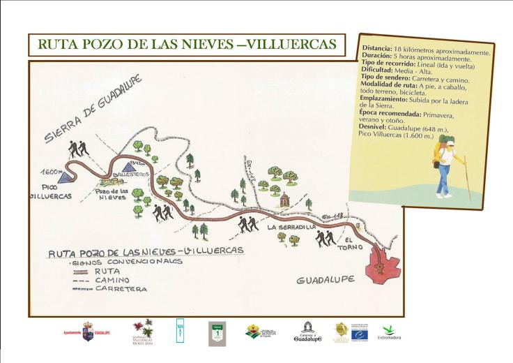 Strecke Pozo de las Nieves-Villuercas